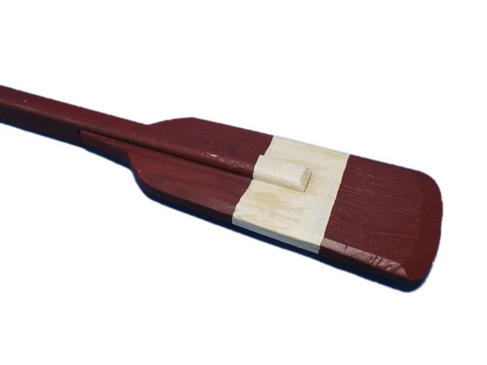 Handcrafted Model Ships  36 in. Wooden Chadwick Decorative Squared Rowing Boat Oar with Hooks