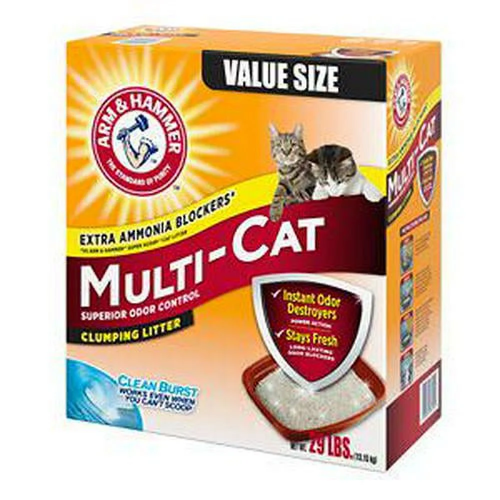 Arm and Hammer MultiCat Clumping Litter, Scented 29lb