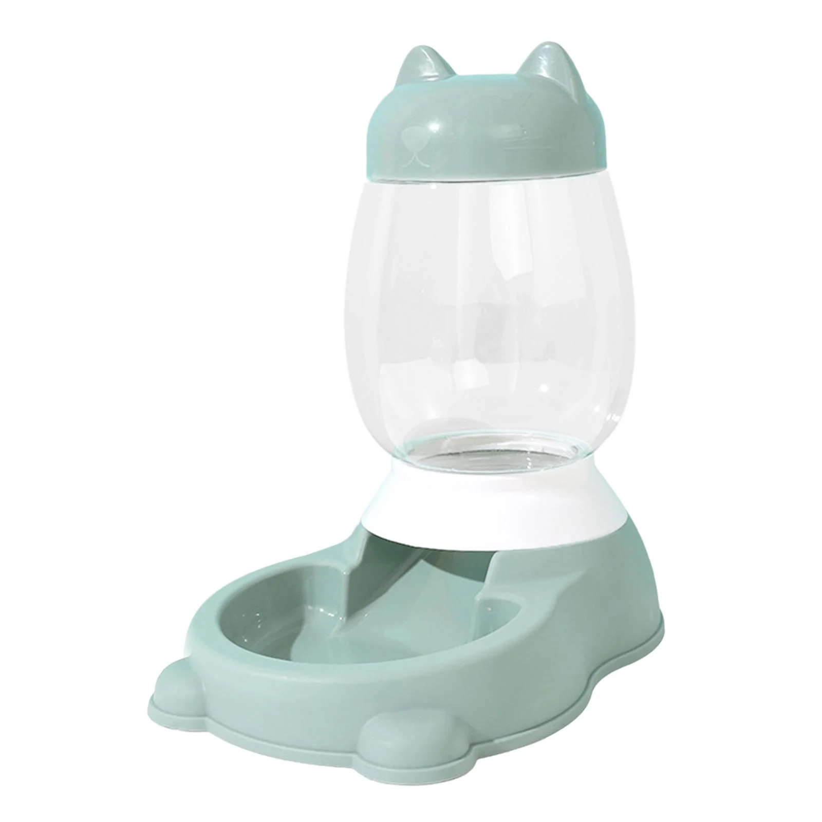 Feeder Dispenser Food Container for Small Medium Large Dogs Green