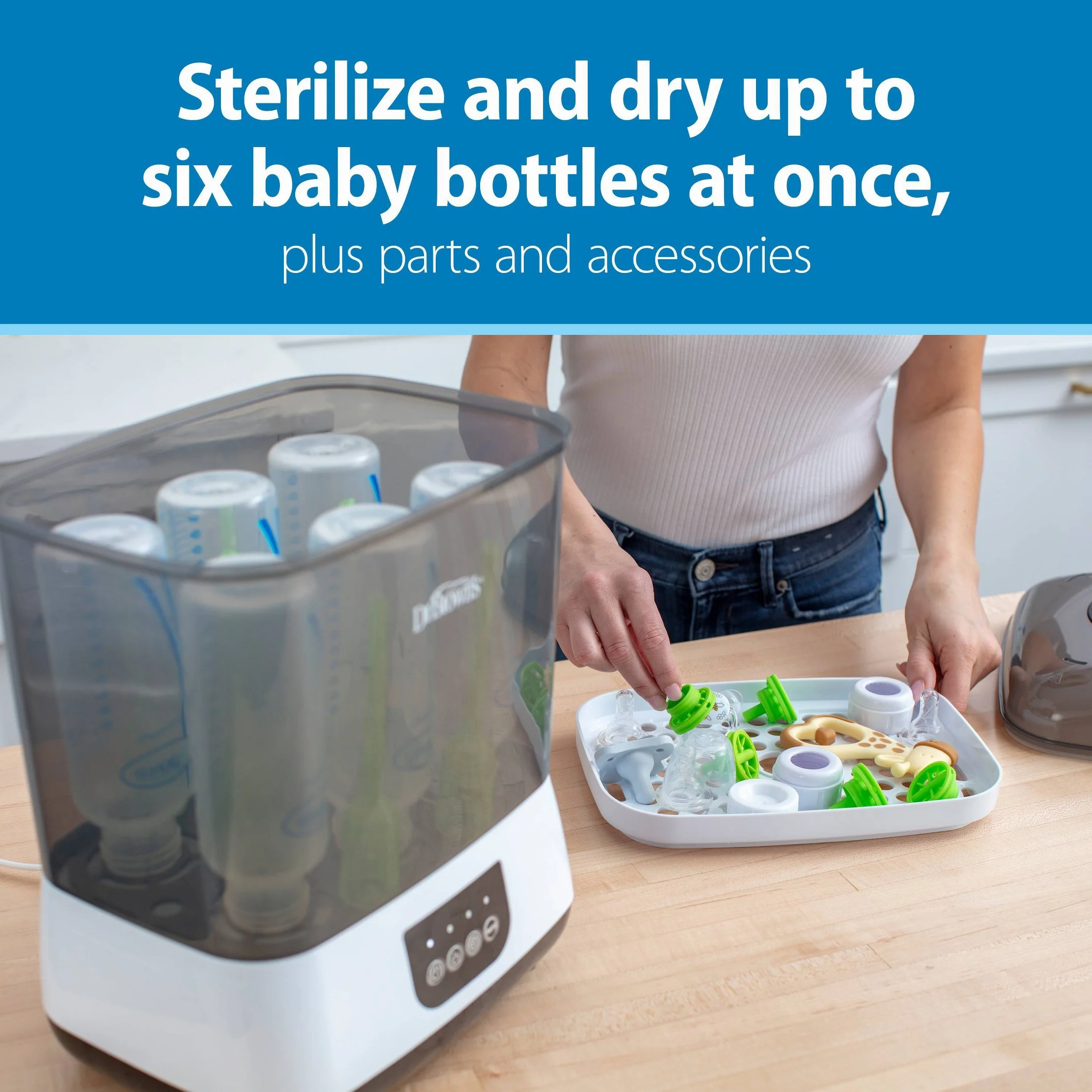 Bottle and Pacifier Sterilizer and Dryer - Gray