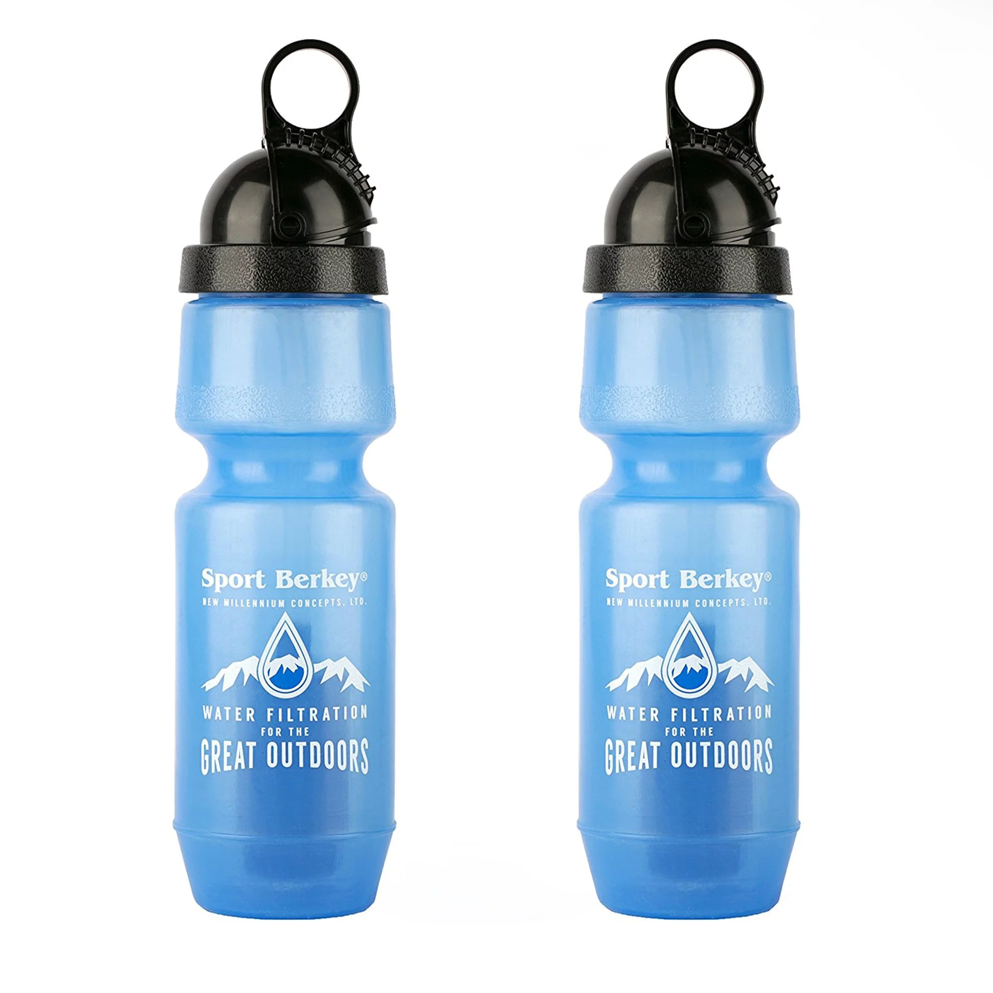 2 Pk Berkey Sport Filtered Water Bottle BPA Free Portable 22oz New 2018 Model