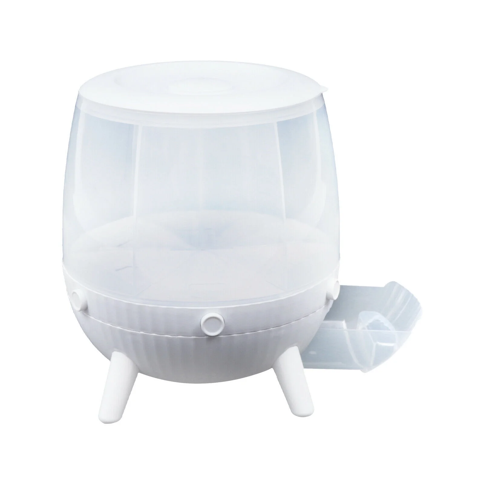 OUKANING 6KG 6-Grid Moisture-Proof Rotatable Rice Cereal Bucket Grain Dispenser Container