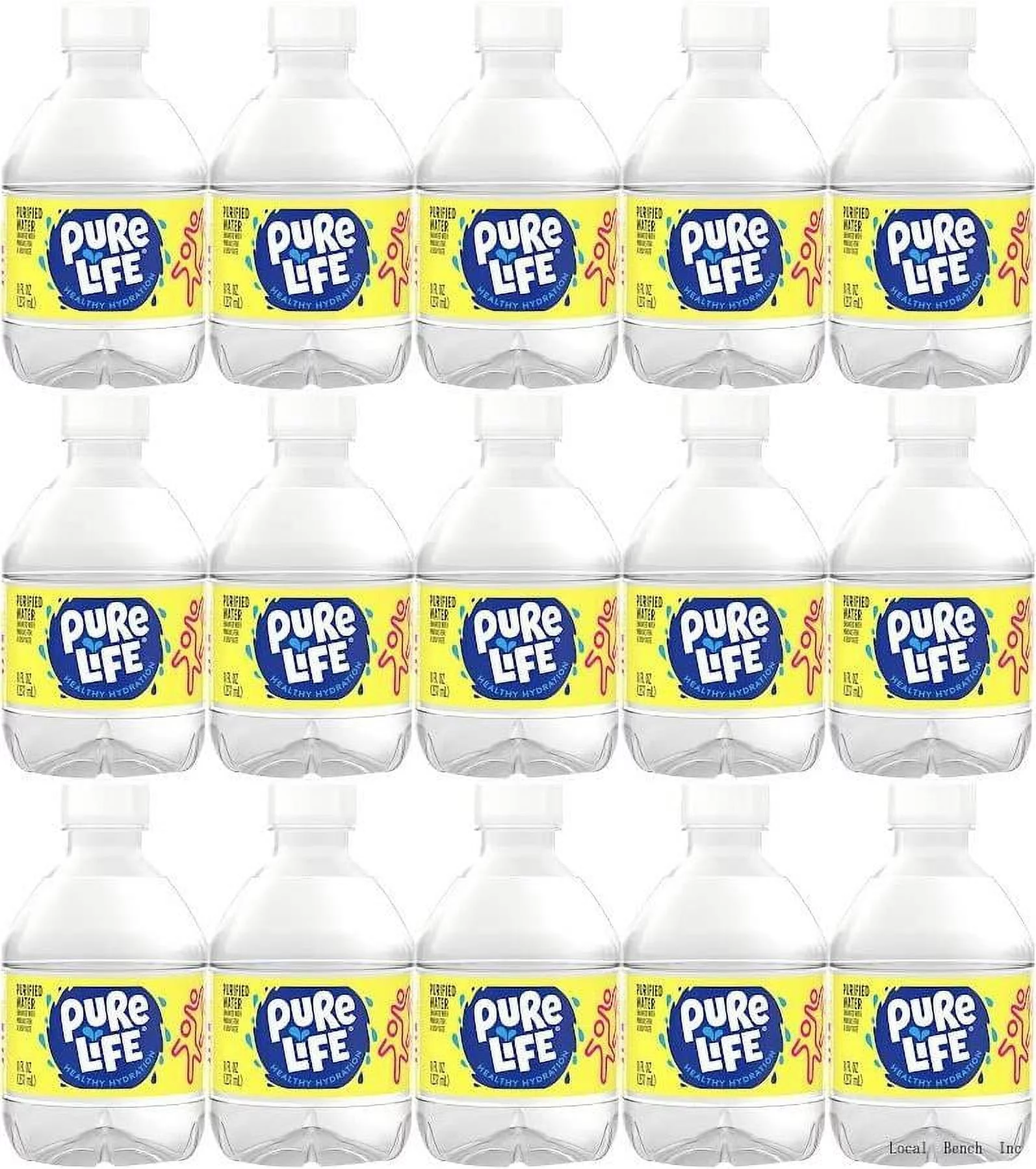 Nestle Water, Pure Life, Purified Water, 8 Fl Oz (Pack Of 15, Total Of 120 Fl Oz)