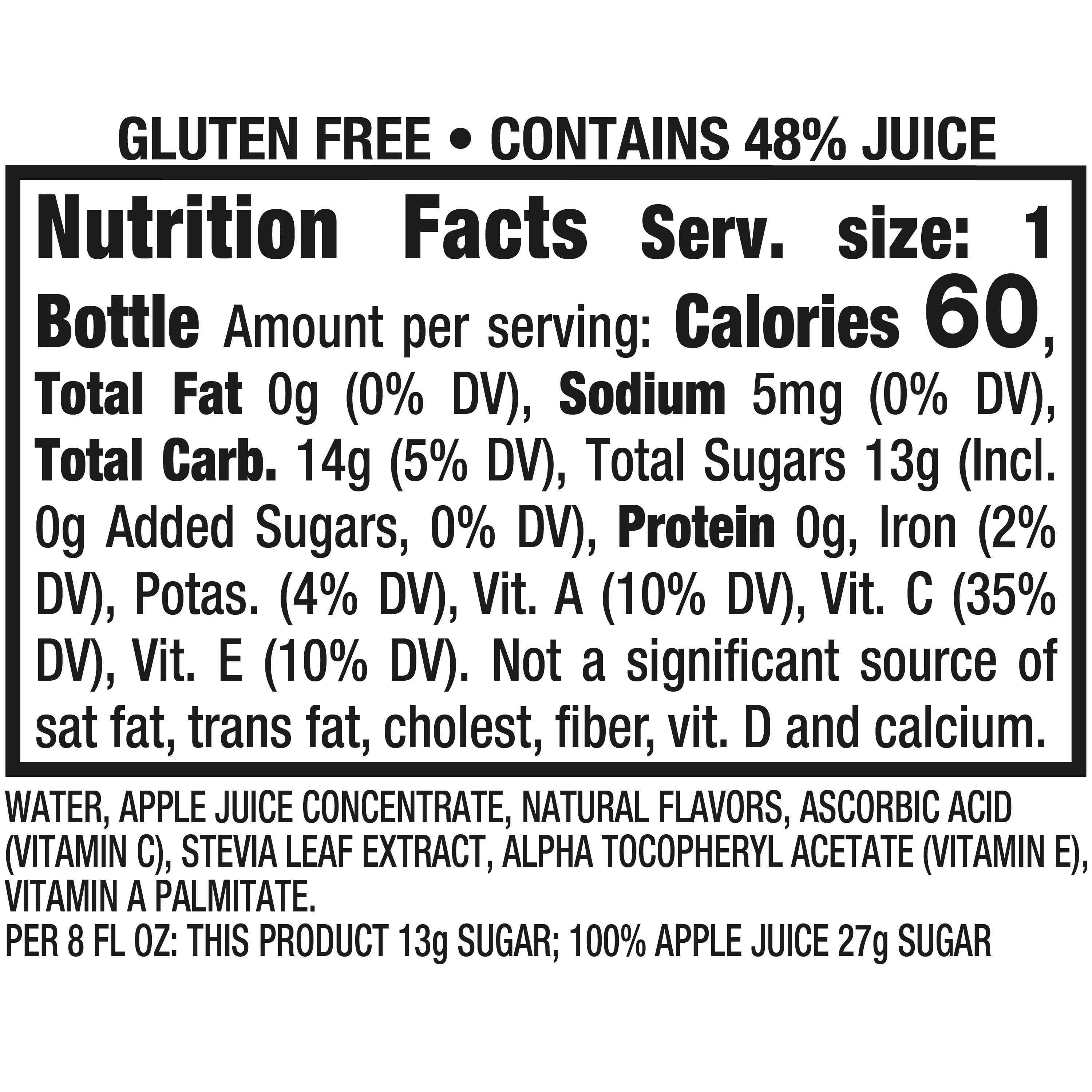 Mott's Mighty Soarin' Apple Juice, 8 fl oz, 6 Count Bottles