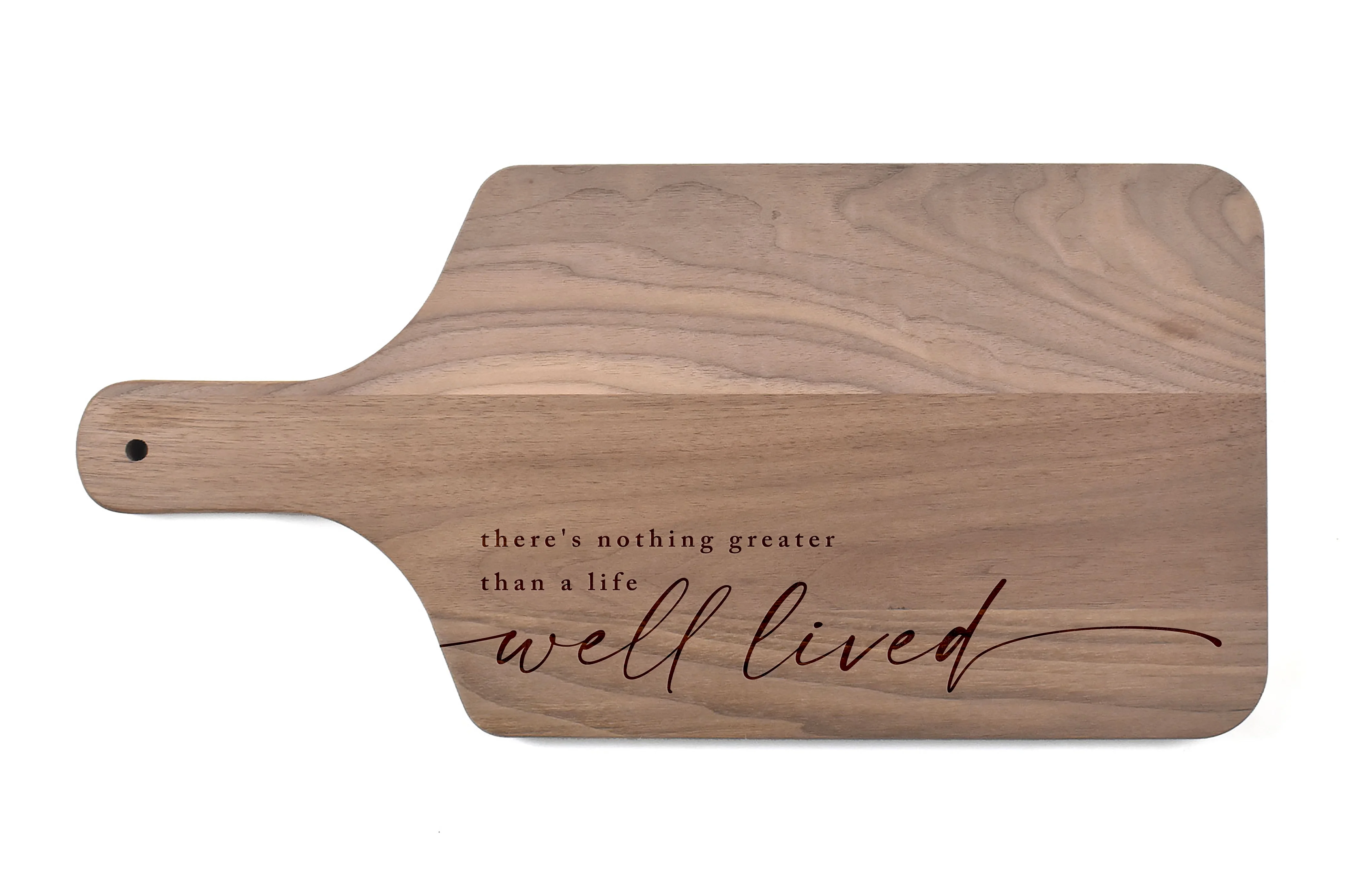 Creative Products Life Well Lived 17 x 8 Walnut Paddle Cutting Board