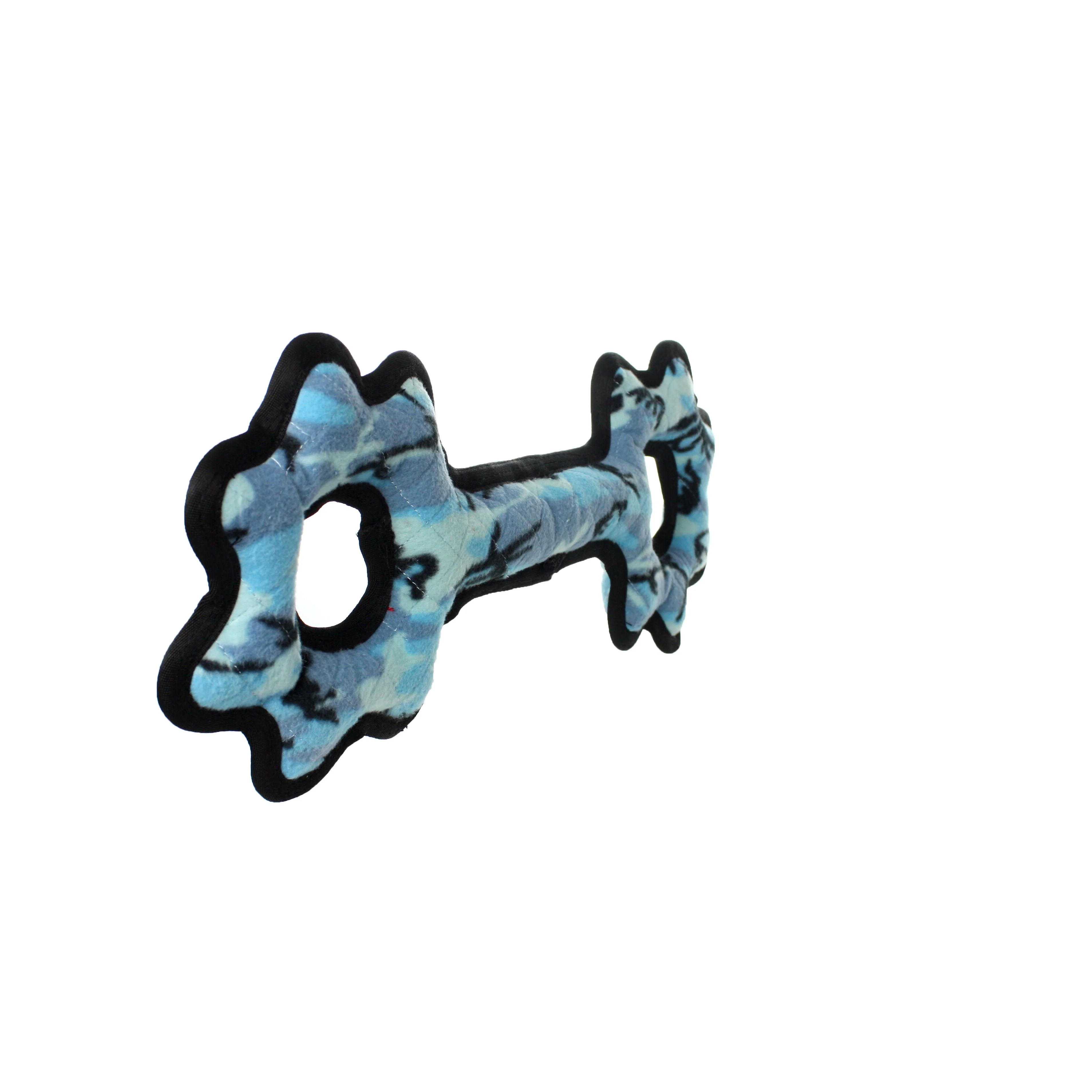 Tuffy Ultimate Tug-O-Gear Camo Blue, Durable Squeaky Dog Toy