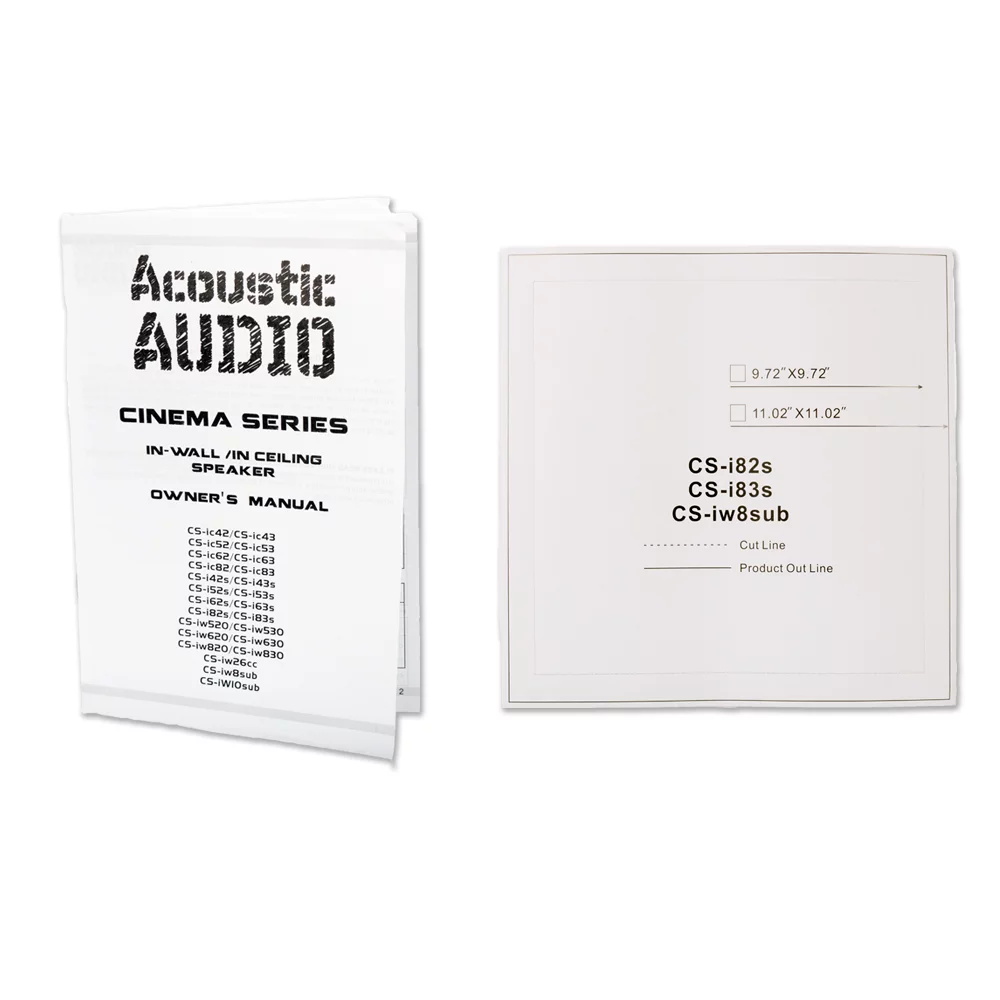 Acoustic Audio CSi83S Flush Mount In Ceiling Speakers with 8