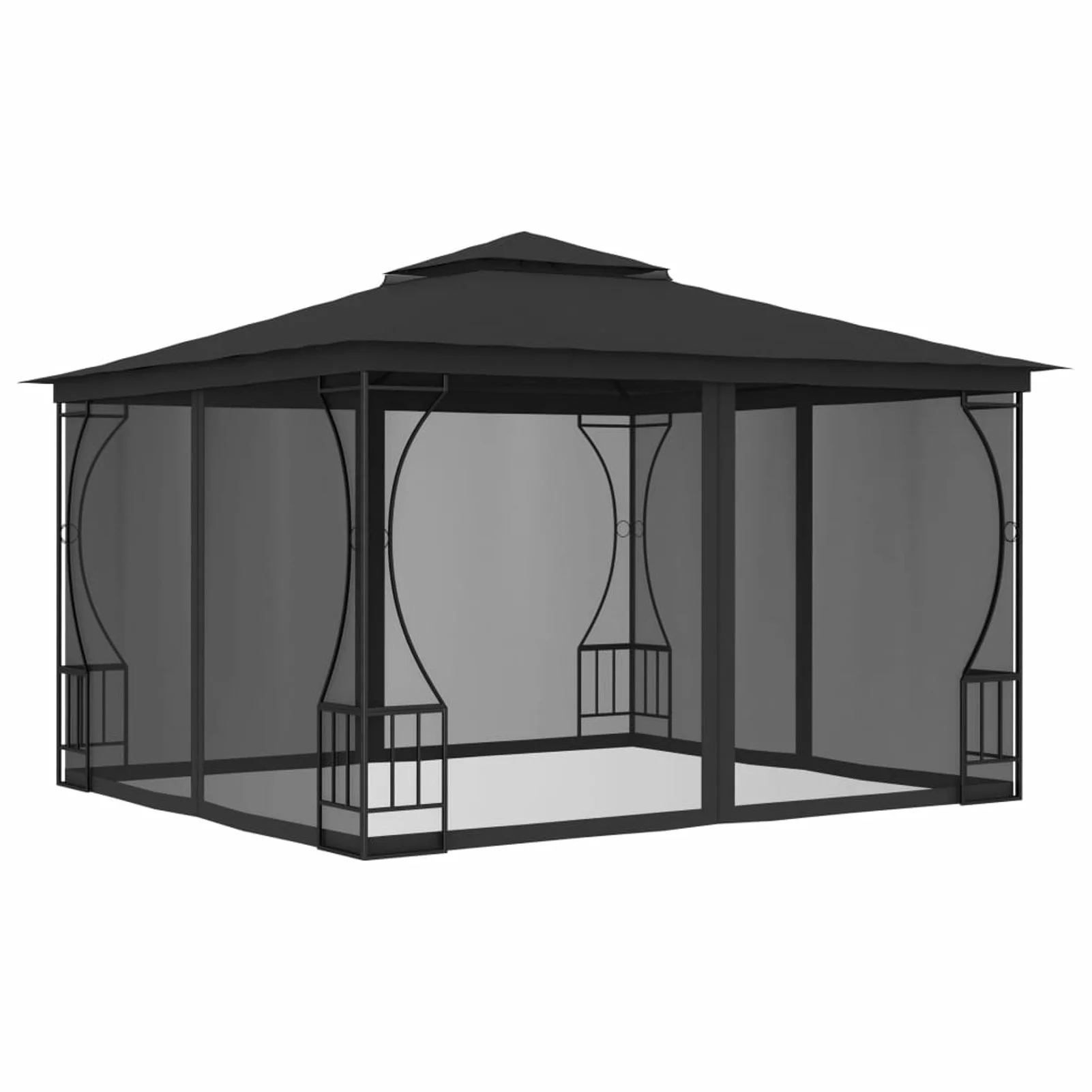 ametoys Gazebo with Nets 9.8'x9.8'x8.7' Anthracite