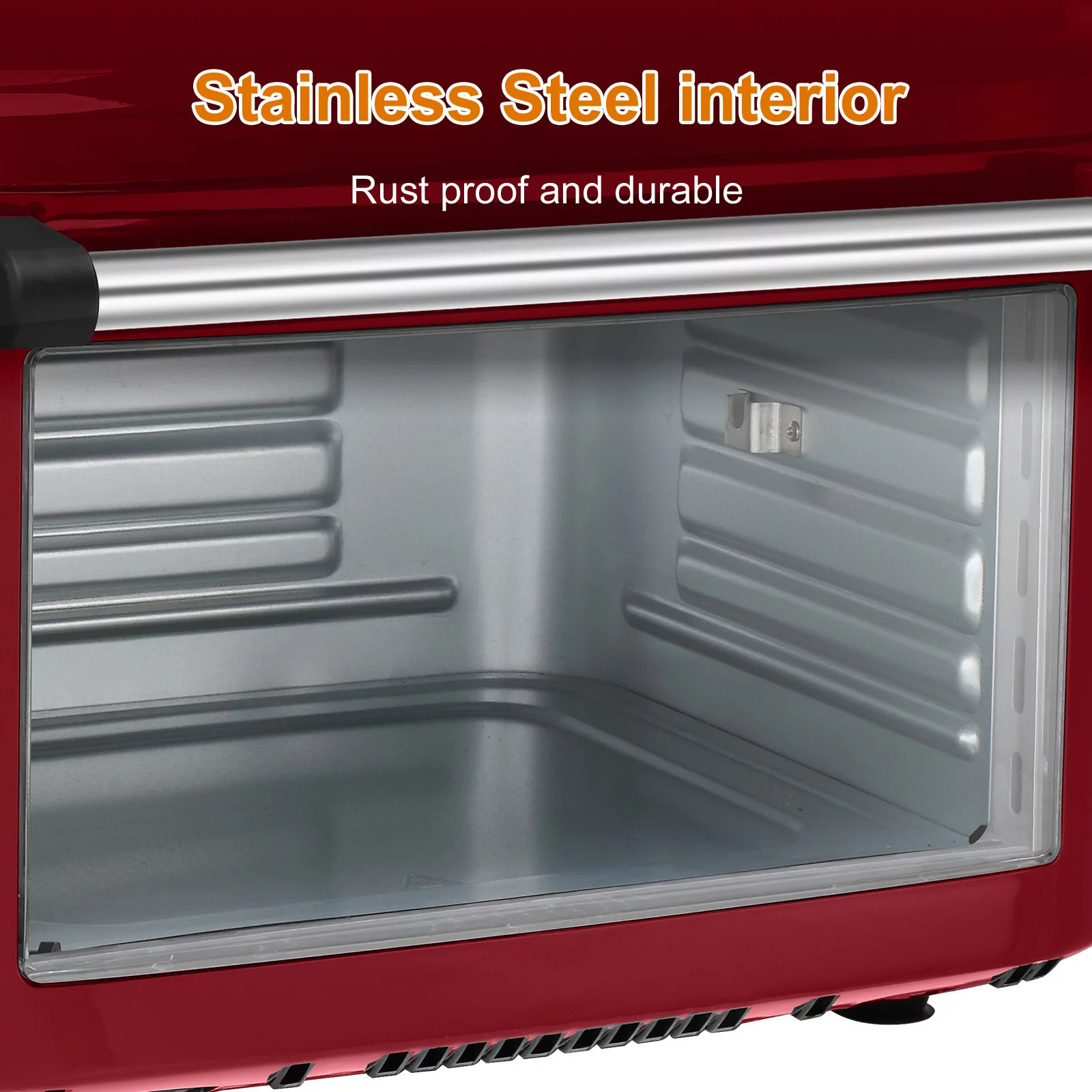 ZOKOP 16.91Quart Air Fryer Oven with Digital Touch Screen, ETL Certified(Red)