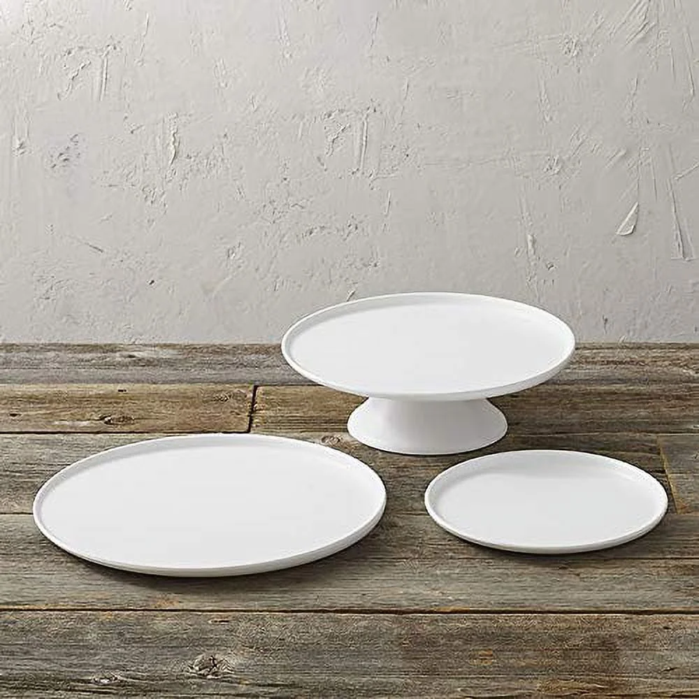 American Metalcraft LFTPW11 Melamine Round Plate, White, 8-7/8