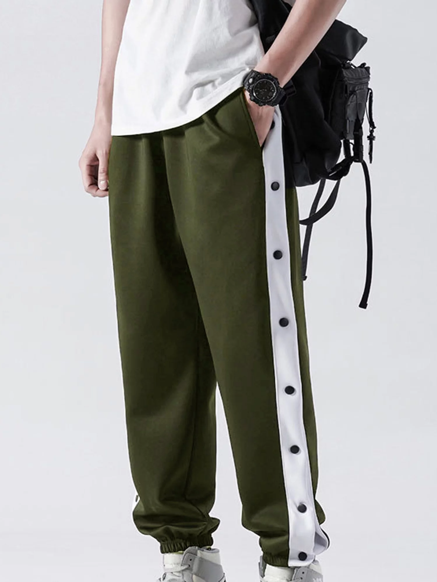 GXFC Men Sweatpants Loose Quick Dry Tear Away Pants