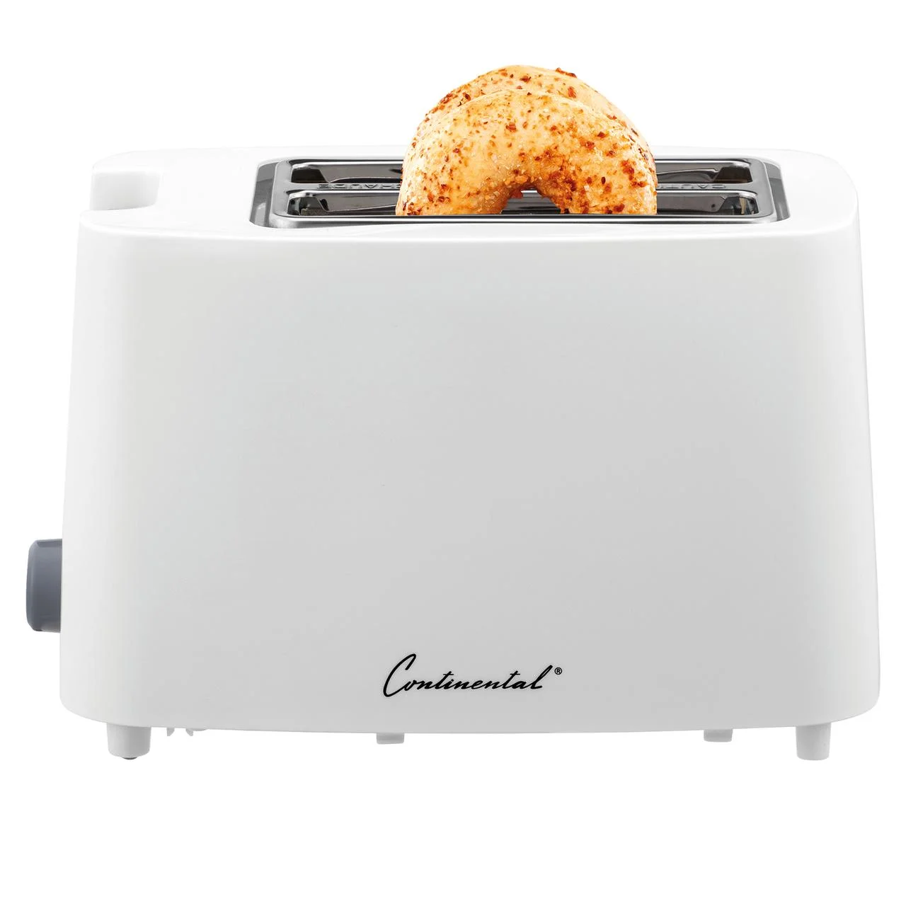 Continental Electric 2 Slice Wide Cool Touch Toaster White