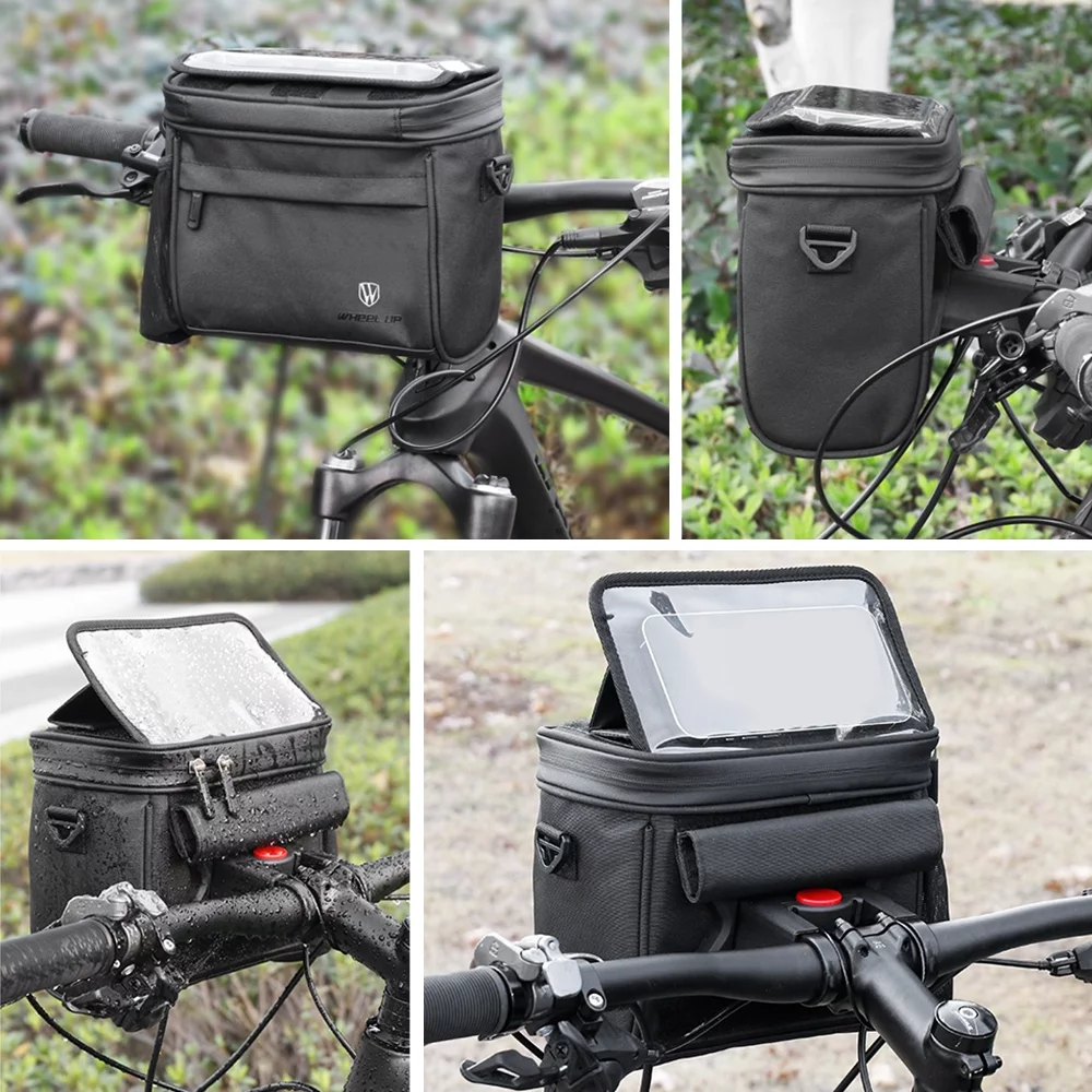 WHEEL UP Bicycle bag,Waterproof Eva Handlebar Screen Bike Eva Handlebar 7in Handlebar 7in Screen Bike Frame Waterproof Frame Waterproof Eva Mewmewcat Shubiao BikeTubbek Dsfen