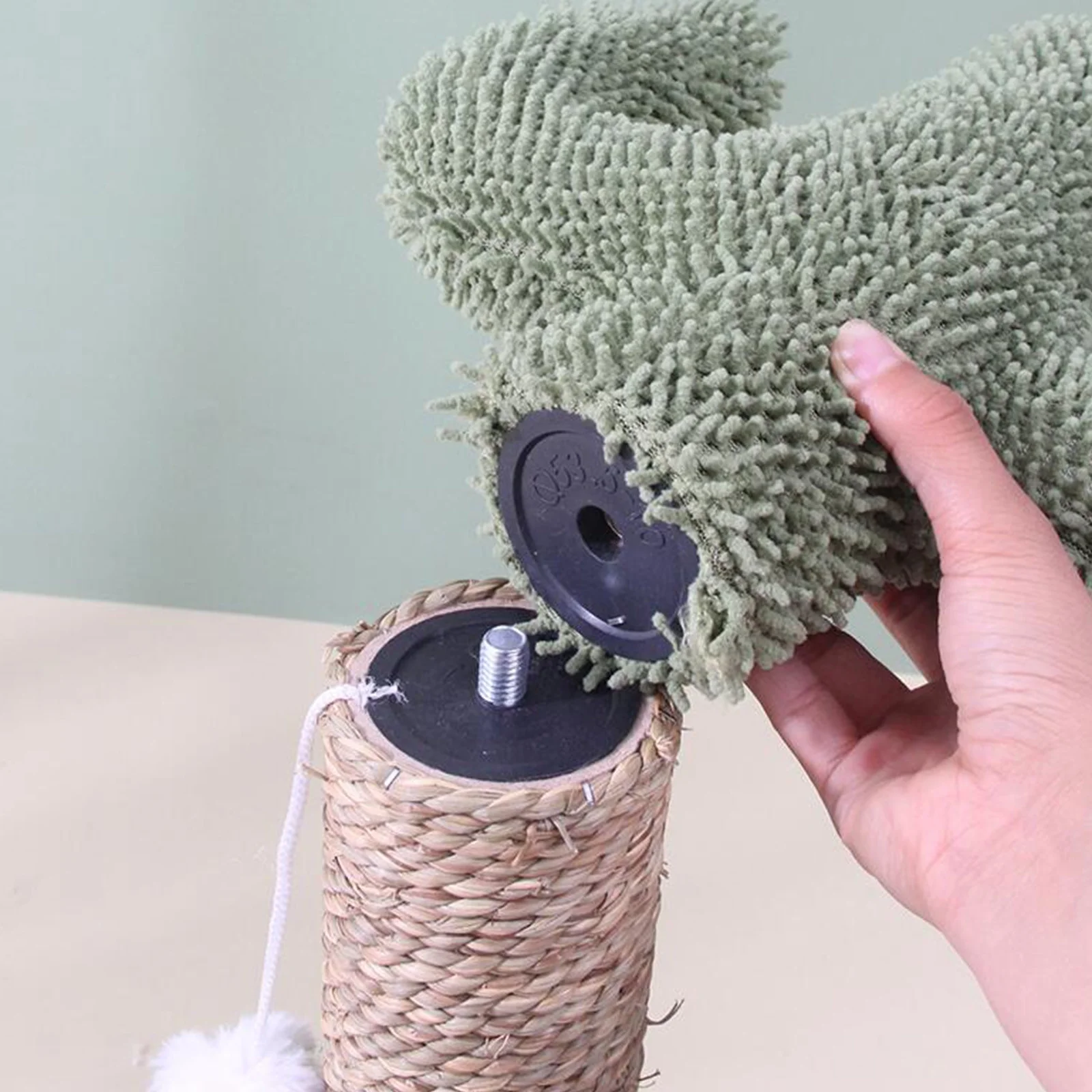 Shldybc Climbing Frame Christmas Tree Natural Sisal Scratch Column Simulation Pasture Large Wear- Scratch Toy Scratch Board