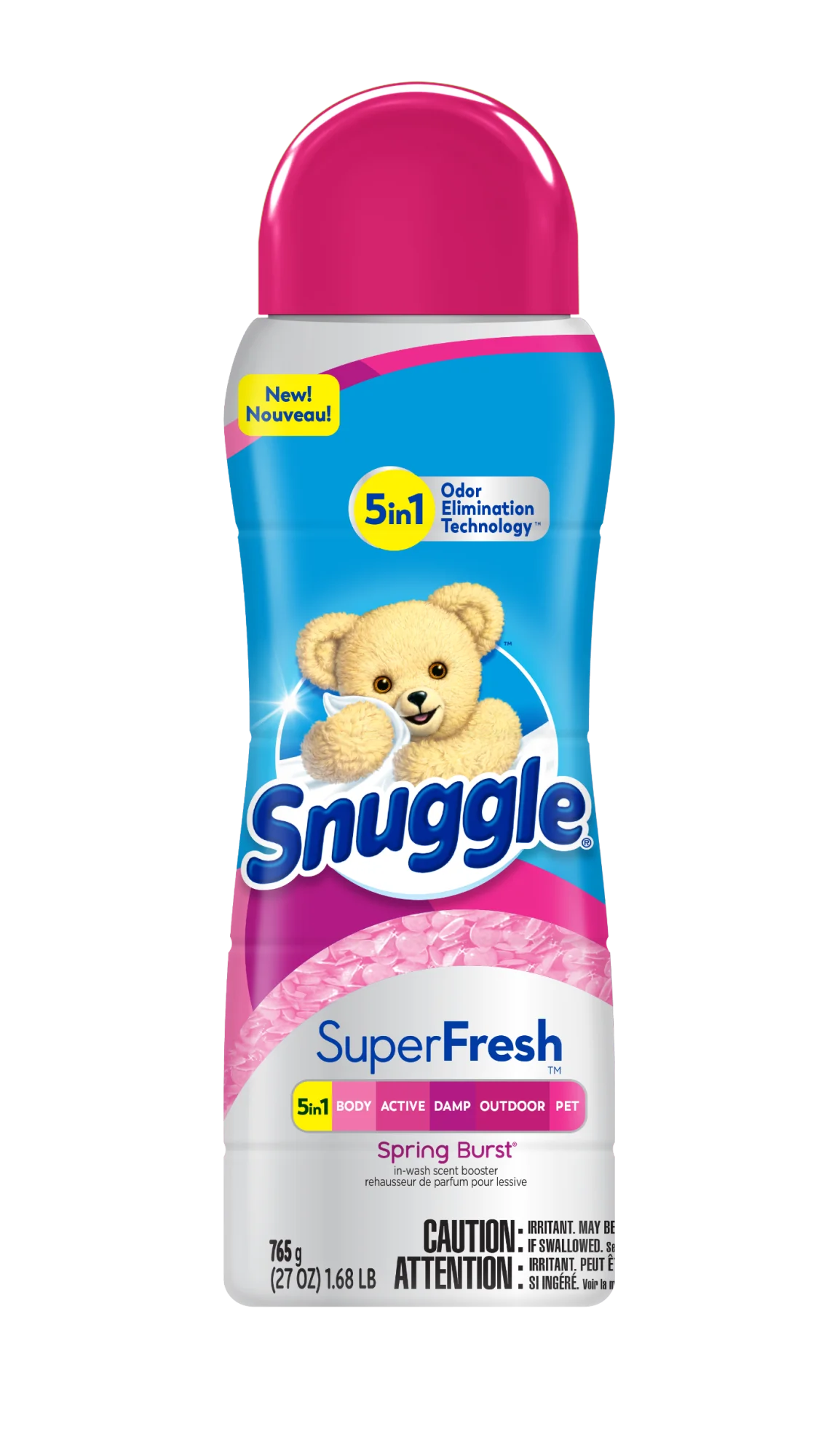 Snuggle Scent Shakes In-Wash Scent Booster Beads, SuperFresh Spring Burst, 27 Ounces