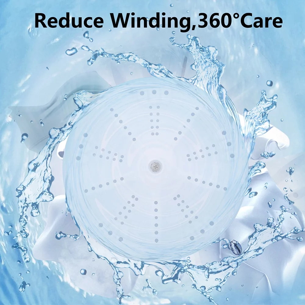 Compact Dual-Function Washing Machine - 14.3lb - Powerful Cleaning