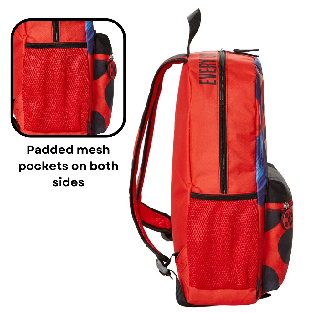 Miraculous Ladybug Girls Backpack Red Ladybug School Bag 16 inch