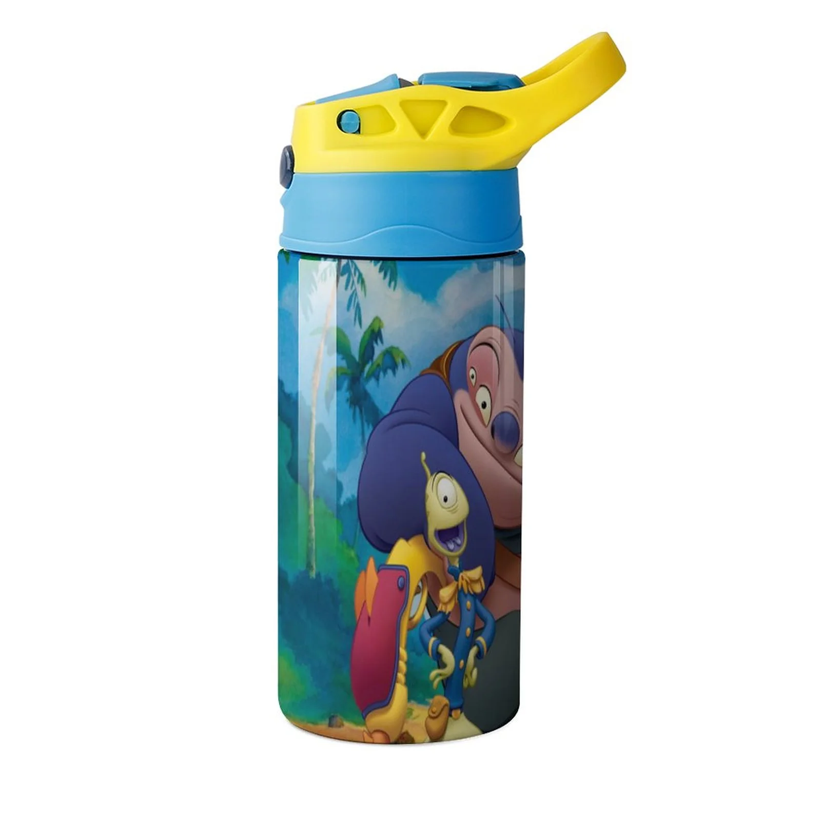 Stitch Cartoon Children's Water Bottle Vacuum Insulated Stainless Steel Cup With Straw Toddler Thermoses