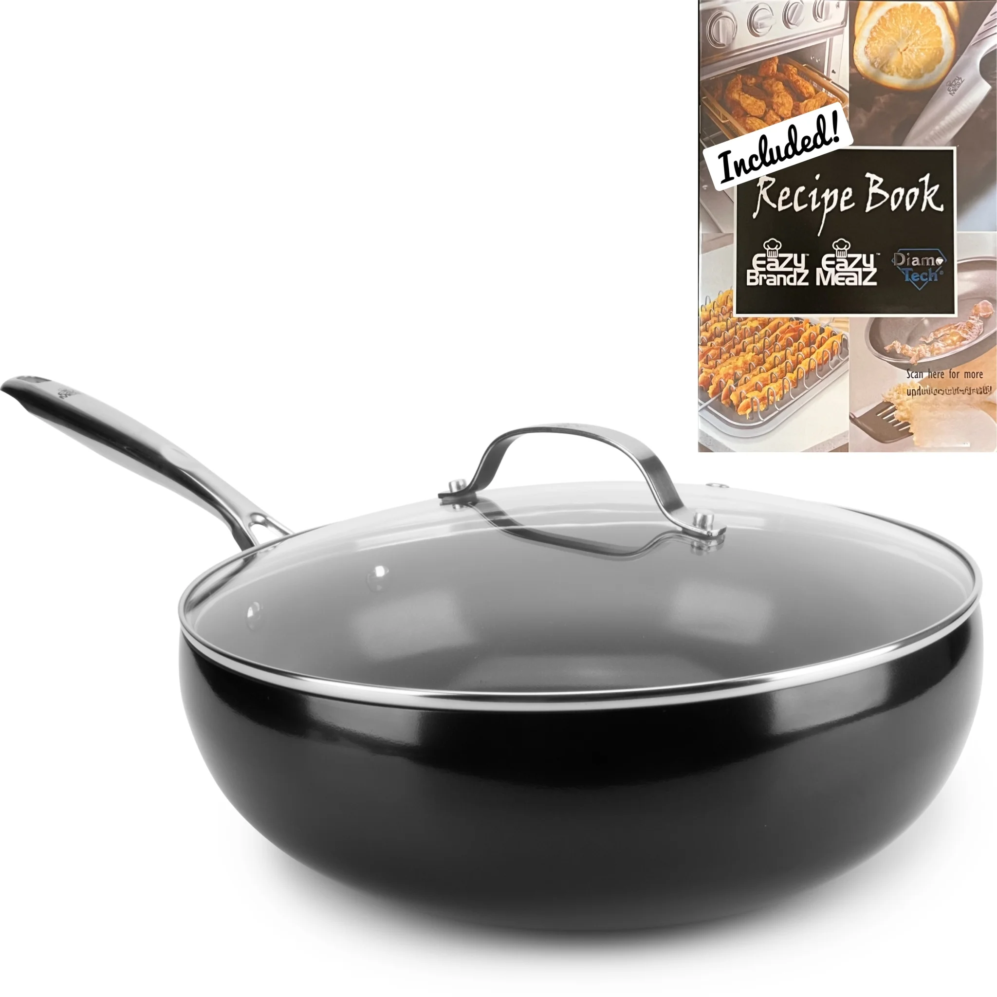 DiamoTech Diamond Ceramic Coated Nonstick EaZy Flip 12