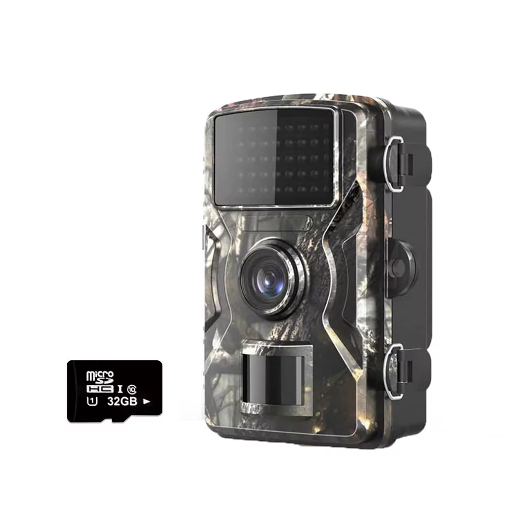 16MP 1080P Portable Day Night Photo Video Taking Trail Camera Multi-function Outdoor Huntings Animal Observation House Monitoring Camera Photo Video Taking IP66 Waterproof with 38 Infrared L