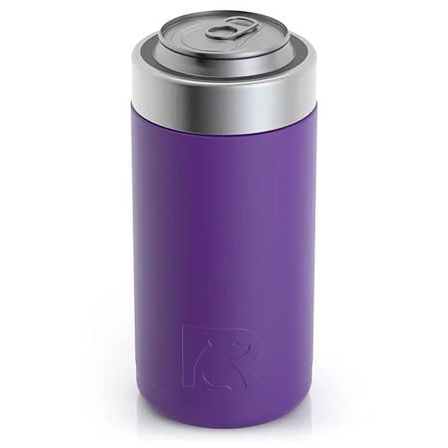 RTIC Craft Can Cooler with Splash Proof Lid, Majestic Purple, 16 oz, Double Wall Vacuum Insulated, Stainless Steel, Sweat Proof