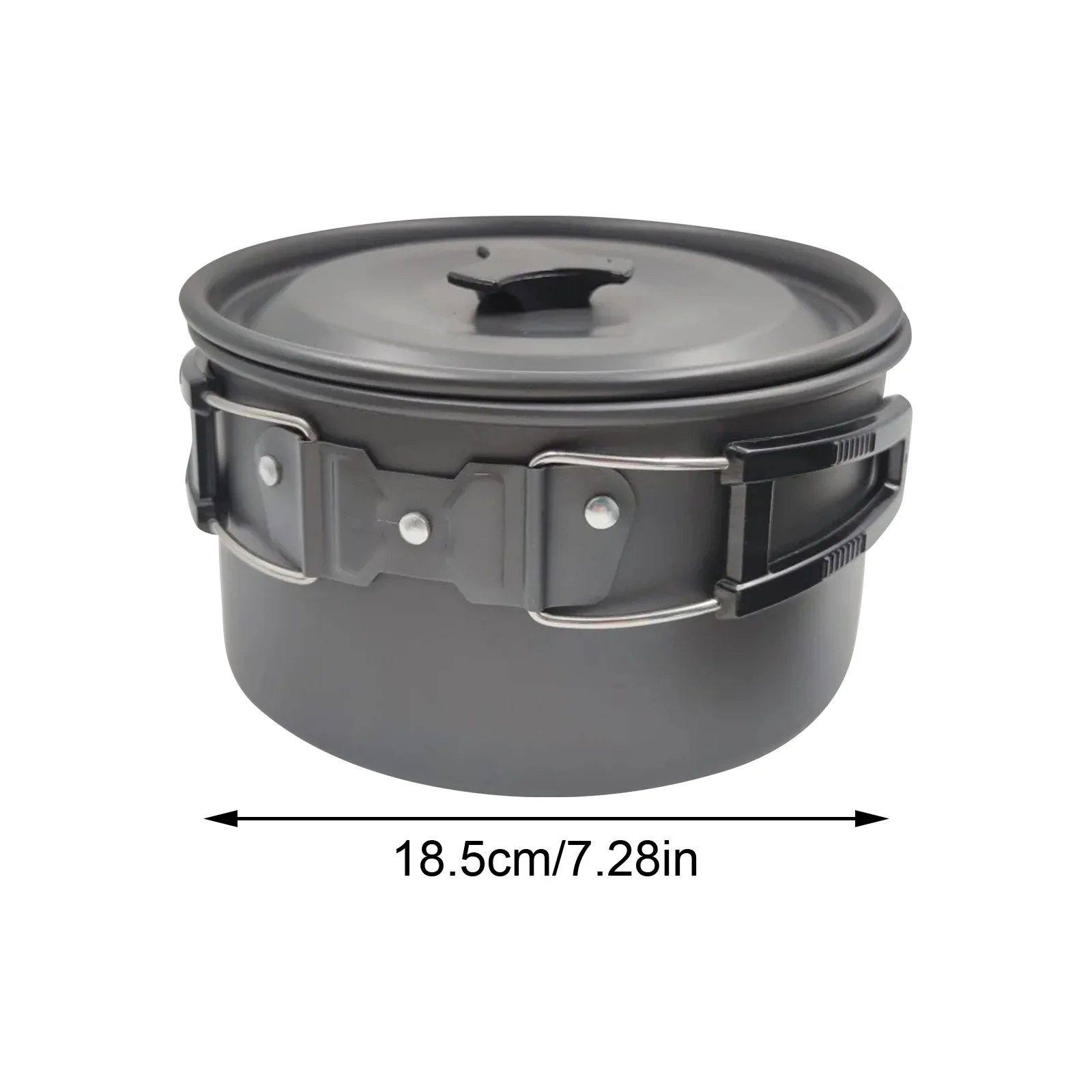 Sweic 308 Stainless Steel Outdoor Camping Cookware Set | Portable Teapot & Pot Combination,Without Accessories