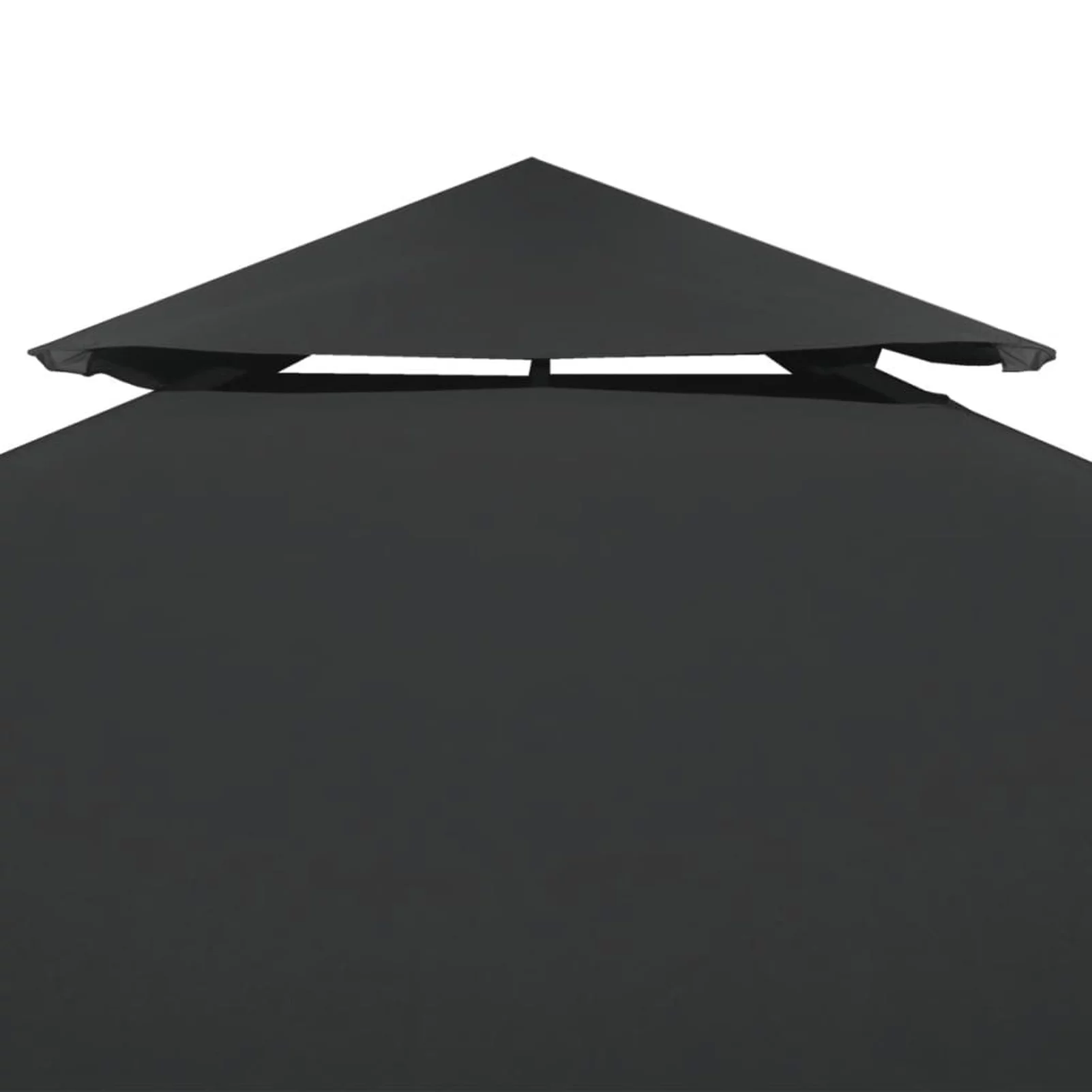 Carevas Gazebo Cover Canopy Replacement 9.14 ozyd² Dark Gray 10'x10'