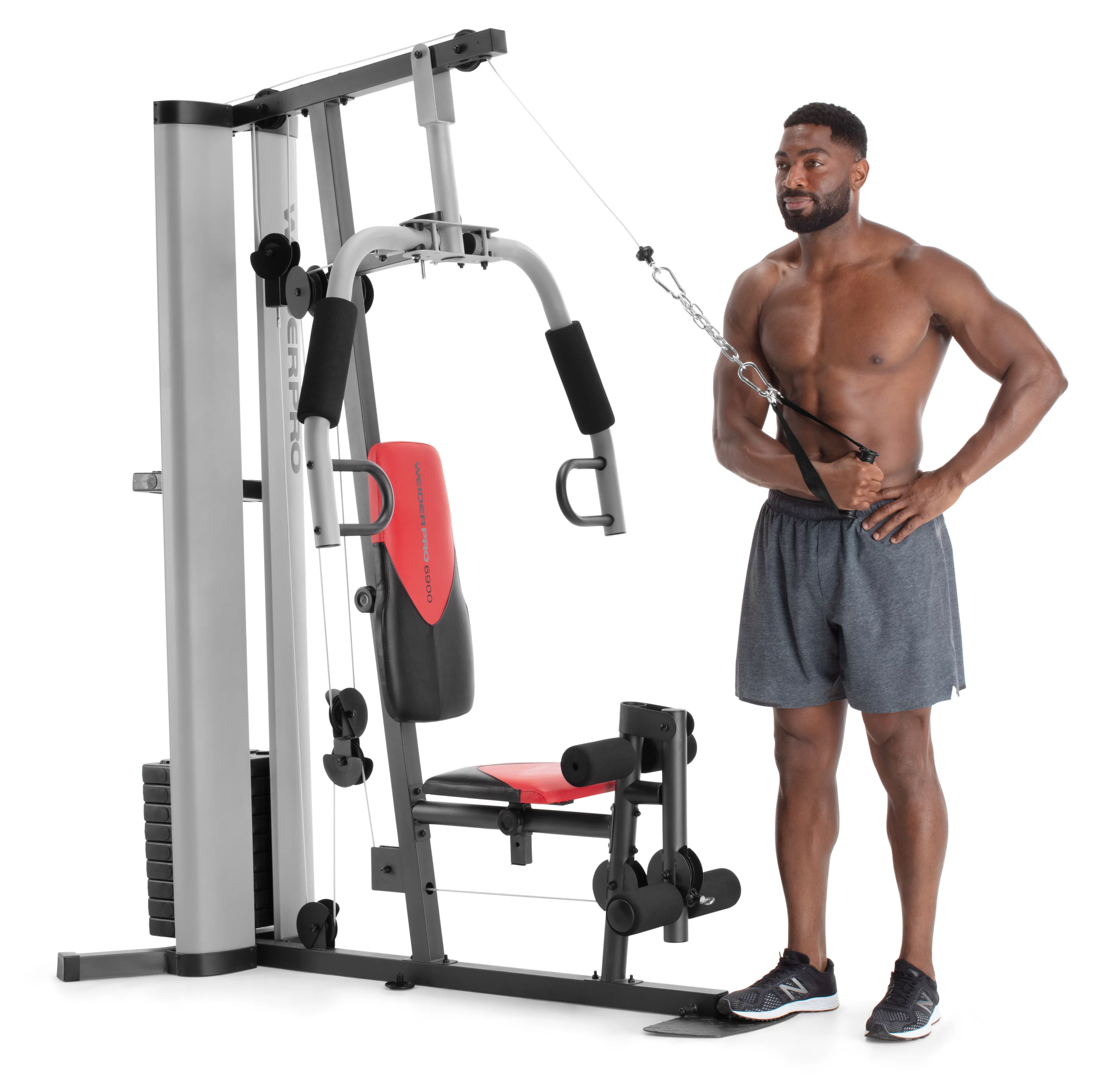 Weider Pro 6900 Home Gym System with 125 Lb. Weight Stack