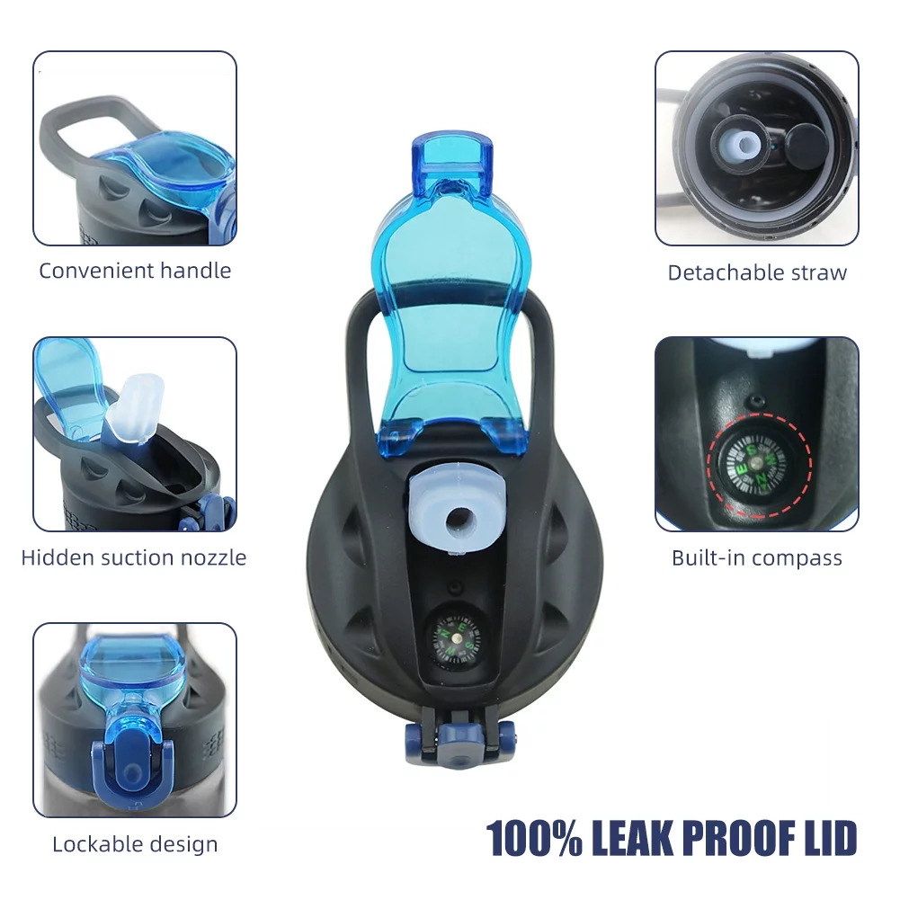 Carevas Mugs,Free Water  Water  Bottle Lid BPA Free Bottle Made Water BPA Free Water Made Water Filter YUANz Built-in Compass Water Bottle Water Lid ADBEN dsfen BUZHI Built-in Compass