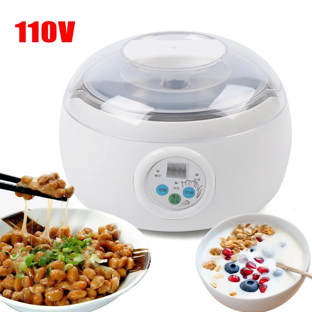 1.5L Yogurt Maker,Stainless Steel Yogurt Making Machine Natto/Rice Wine Maker Machine