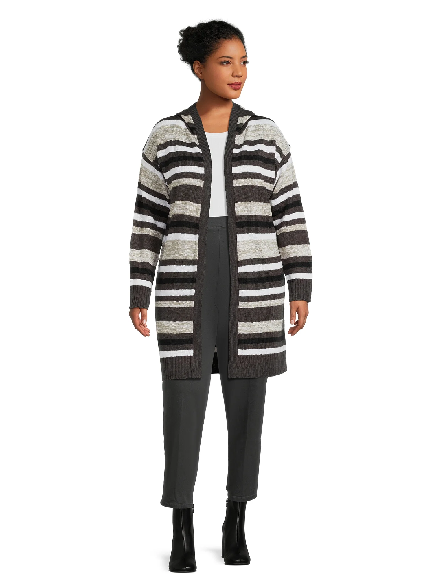 Just My Size Women's Plus Size Pull on 2-Pocket Stretch Woven Pants