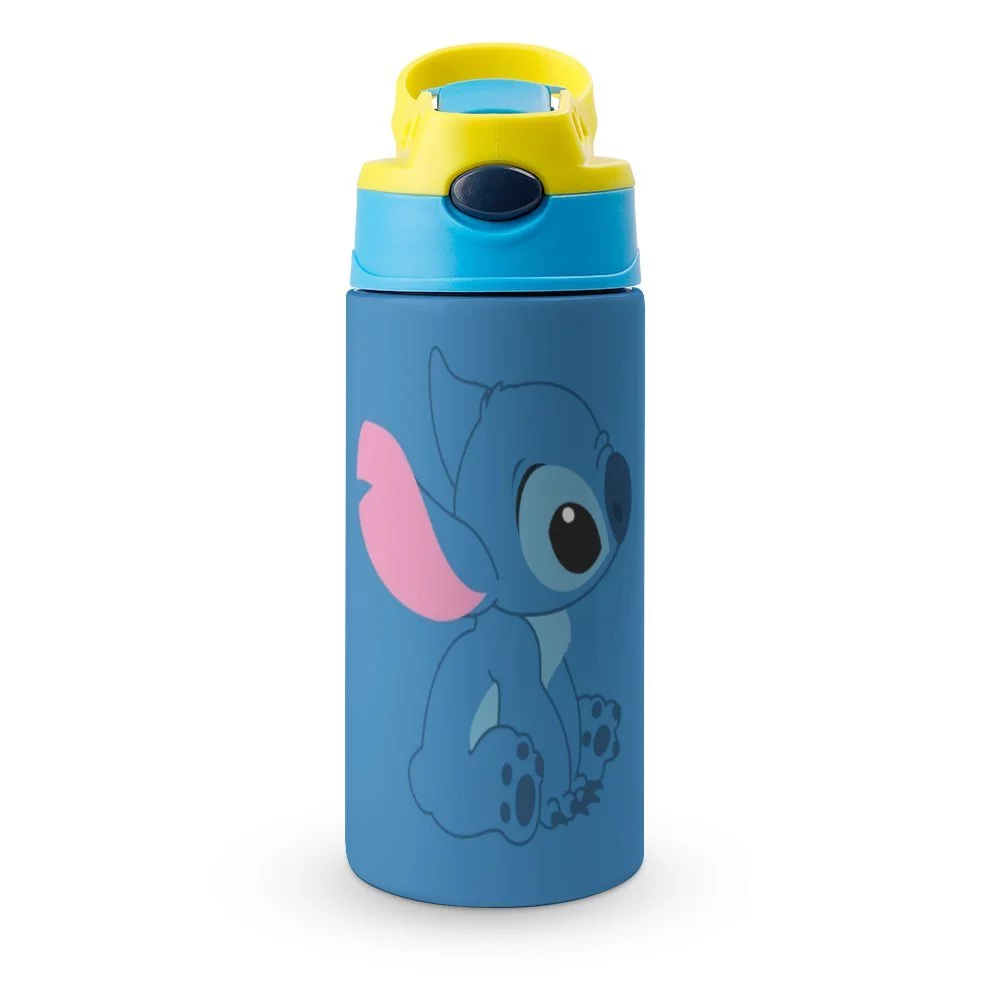 Stitch Children's Water Bottle Vacuum Insulated Stainless Steel Cup With Straw Toddler Thermoses