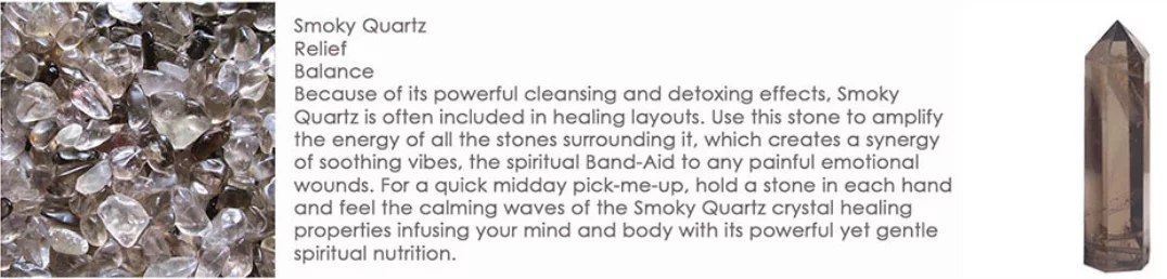 Crystal-Infused Water Bottle – Smoky Quartz