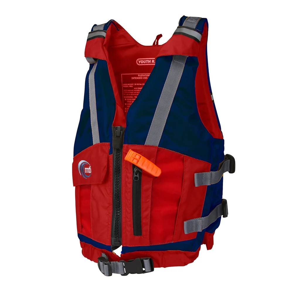 Mti Youth Reflex Life Jacket - Blue/red - 50-90lbs