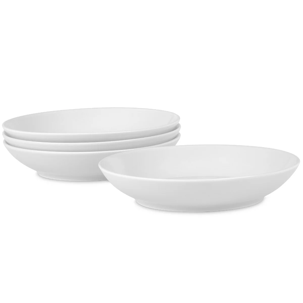 Noritake Colorscapes WoW Swirl (White on White) Set of 4 Pasta Bowls