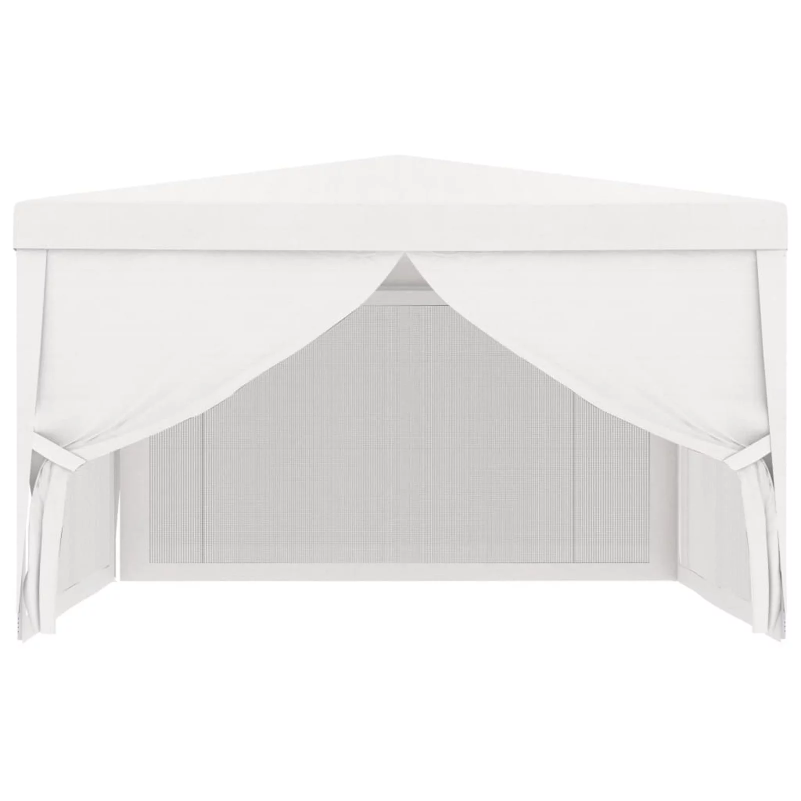 Suzicca Party Tent with 4 Mesh Sidewalls 13.1'x13.1' White
