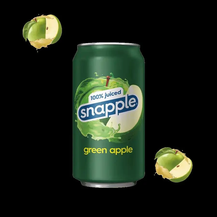 Snapple Green Apple, All Natural, 11.5oz Can (Pack of 15)