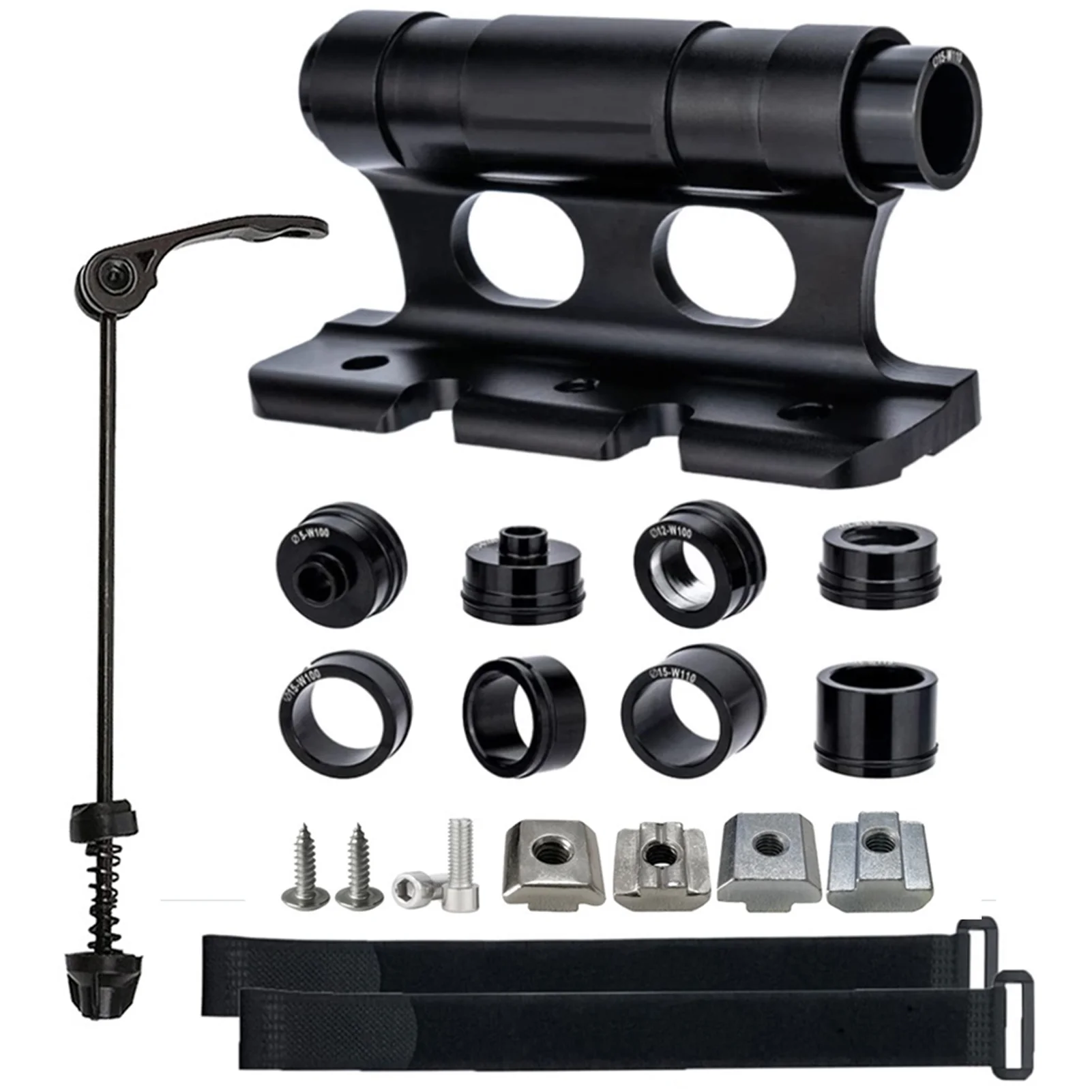 Quick-Release Car Roof Bike Rack - Bicycle Front Fork Mount Bracket with Slider for Secure Installation