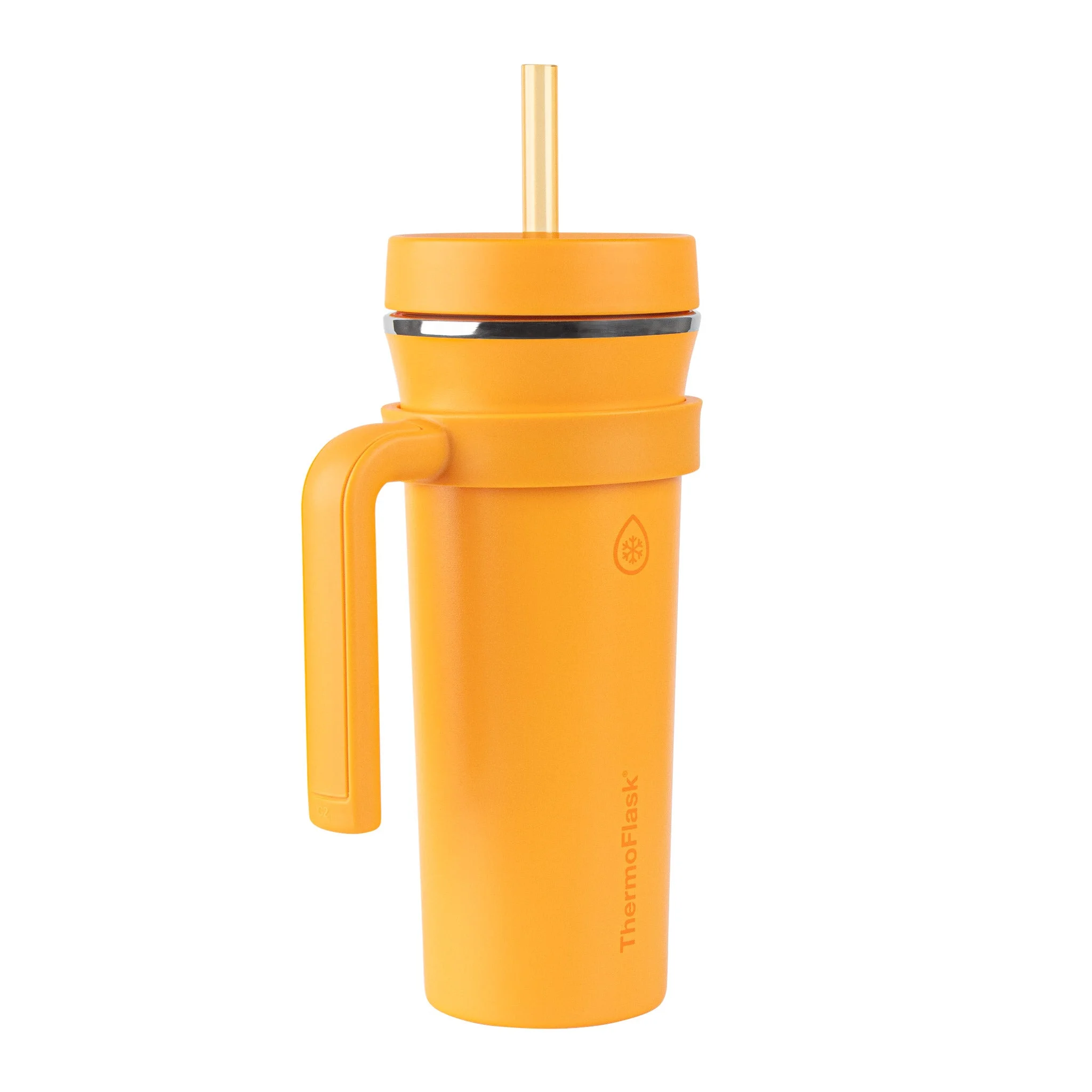 32-Ounce Insulated Standard Straw Tumbler with Handles - Set of 2