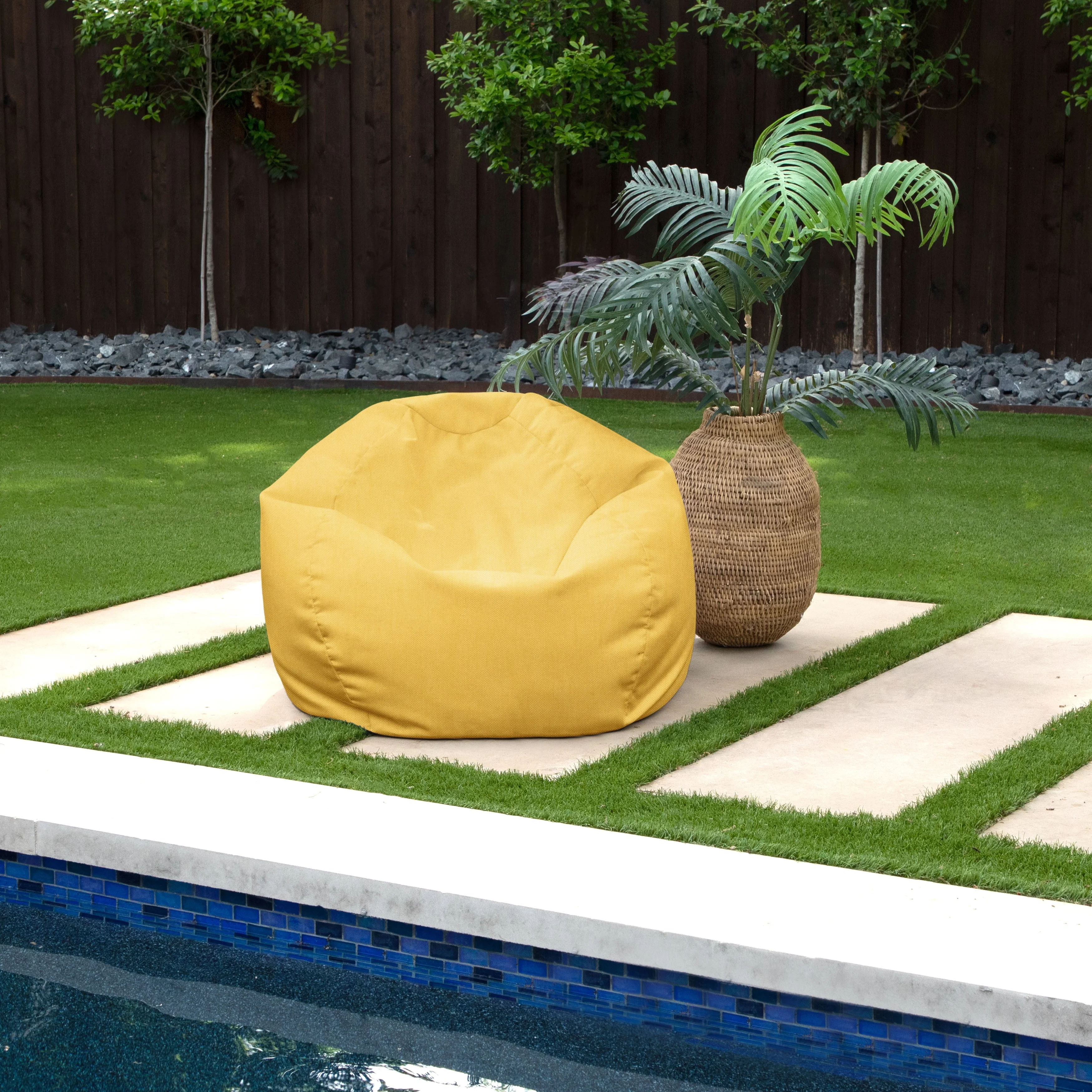 Mozaic Humble + Haute Bean Bag Chair for All Ages Daffodil