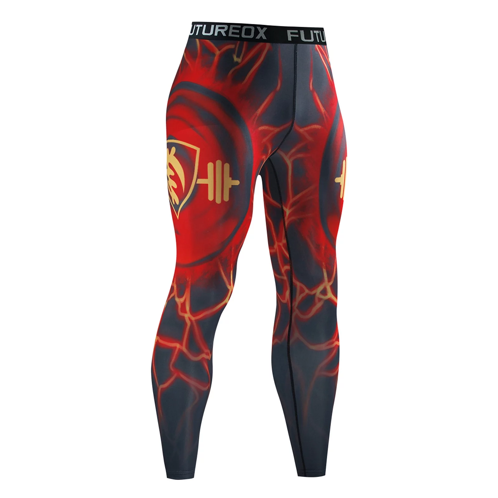 Jtckarpu ELA 1Pc Men's Thermal Compression Pants, Gym Athletic Sports Leggings Base Layer Bottoms Tights Baselayer 1 Pack