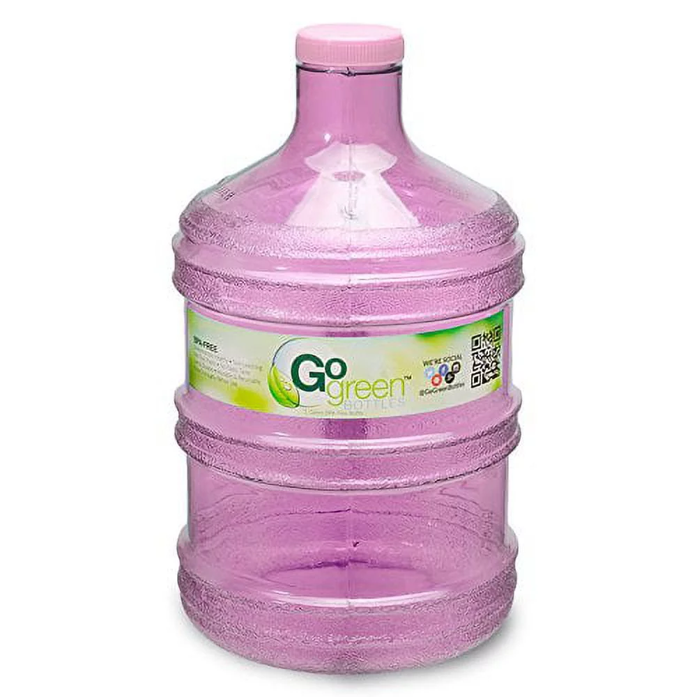 1 Gallon Leak-Proof BPA Free Reusable Plastic Drinking Water Big Mouth Bottle Jug Container with Holder Drinking Canteen