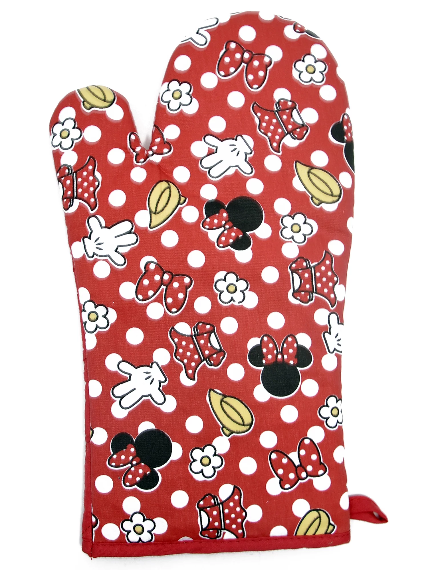 Disney ZM0645-M9996A Minnie Mouse Polka Dot 3pc Kitchen Set, Red