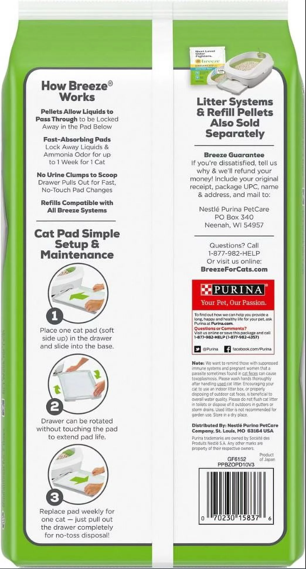 Purina Tidy Cats Breeze Litter System Cat Pad Refills