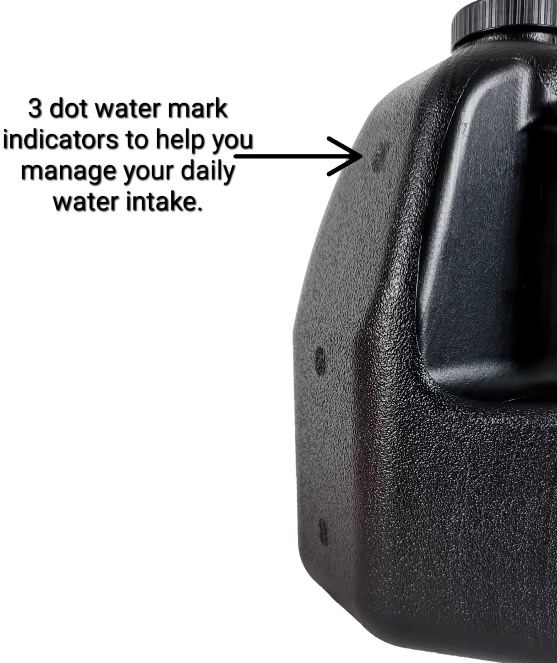 Black Durable Gallon Bottle