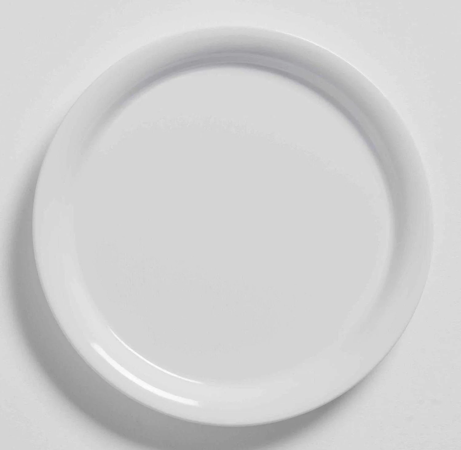 American Metalcraft DPN6WH Melamine Narrow Rim Plate, White, 6