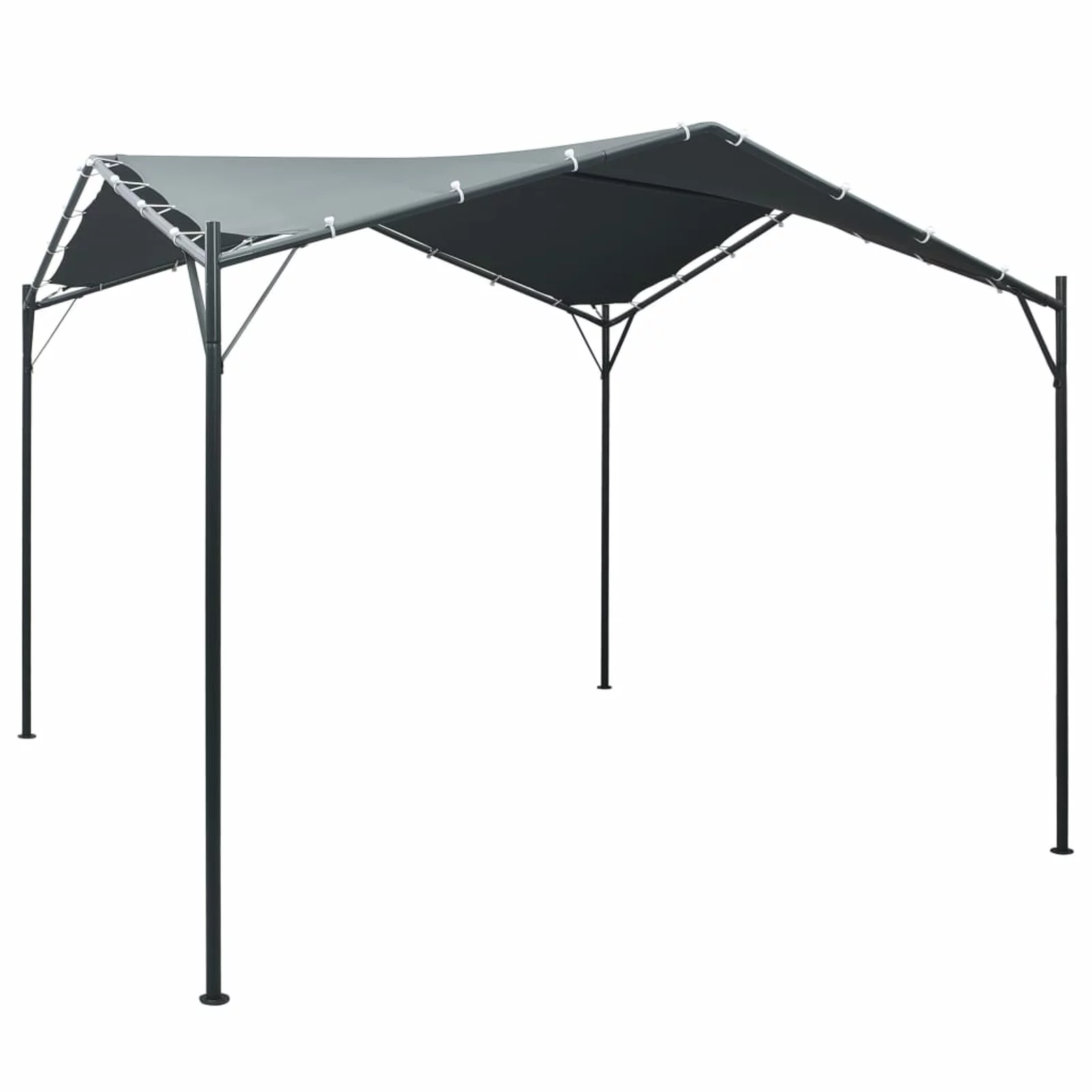 Anself Gazebo Steel Frame Garden Canopy Tent Sun Shelter for Patio, Party, Wedding, BBQ, Camping Trip, Festival Cater Events 9.8ft x 9.8ft x 8.5ft (L x W x H)