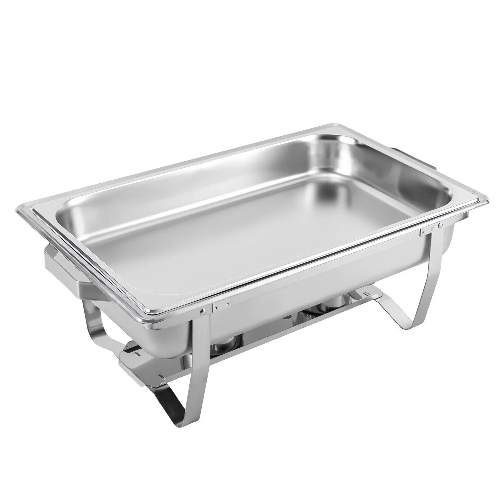 Miumaeov 9.5QT Stainless Steel Catering Chafer Chafing Dish Sets Rectangular Buffet Warmer with Fuel Holder and Lid
