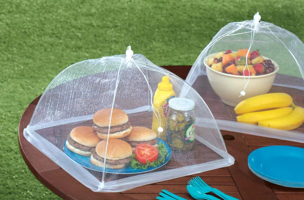 Food Tents, Set of 3, White