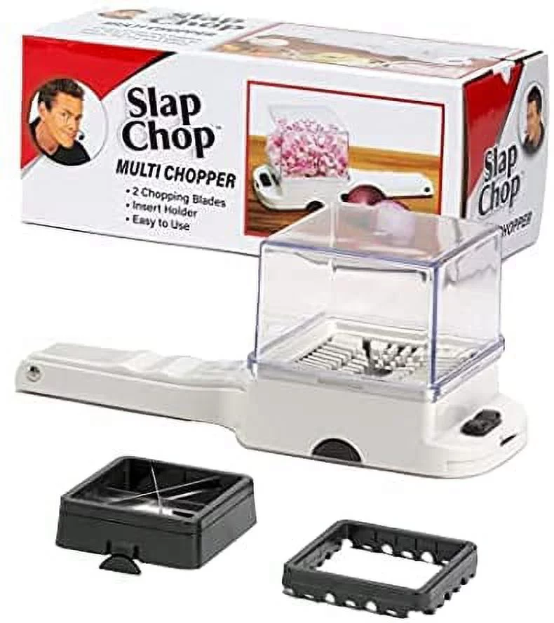 Original Slap Chop Multi Chopper Slicer with Stainless Steel Blades | Vegetable Chopper Gadget | Mini Chopper for Salads | Kitchen Accessory